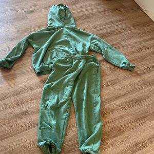 Gymshark Green Hoodie and Joggers Set